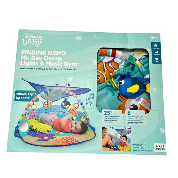 NEW Disney Finding Nemo Mr Ray Interactive Baby Play Mat and Activity Center - Picture 1 of 8
